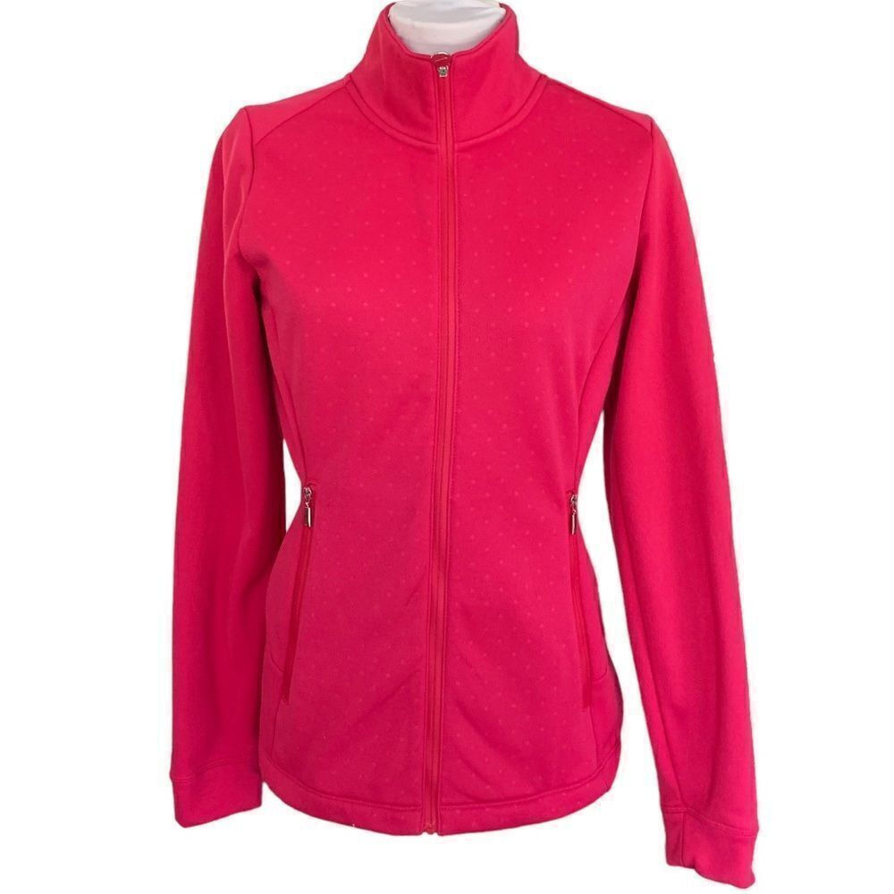 Nike Golf ThermaFit Cold Weather Womens Full Zip Jacket Pink Sz XS